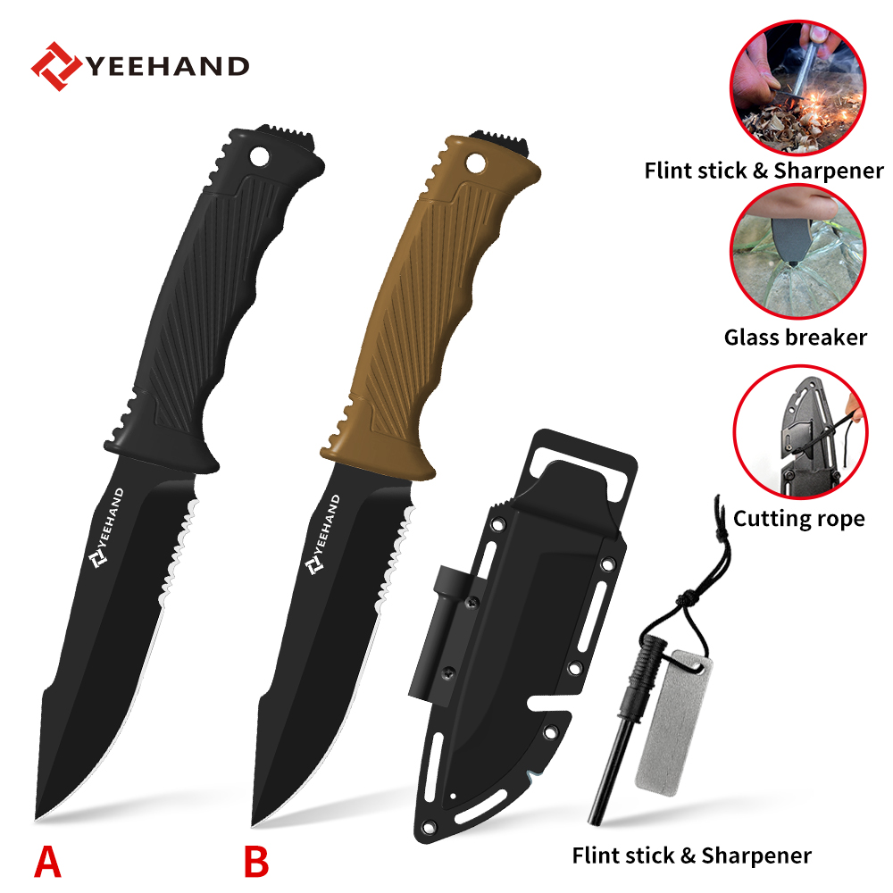 New trends fixed blade Survival knife for outdoor activities tactical fixed blade hunting knife